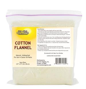 Soft cotton flannel pack for body care