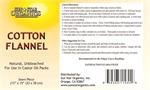 Cotton flannel pack for natural therapies